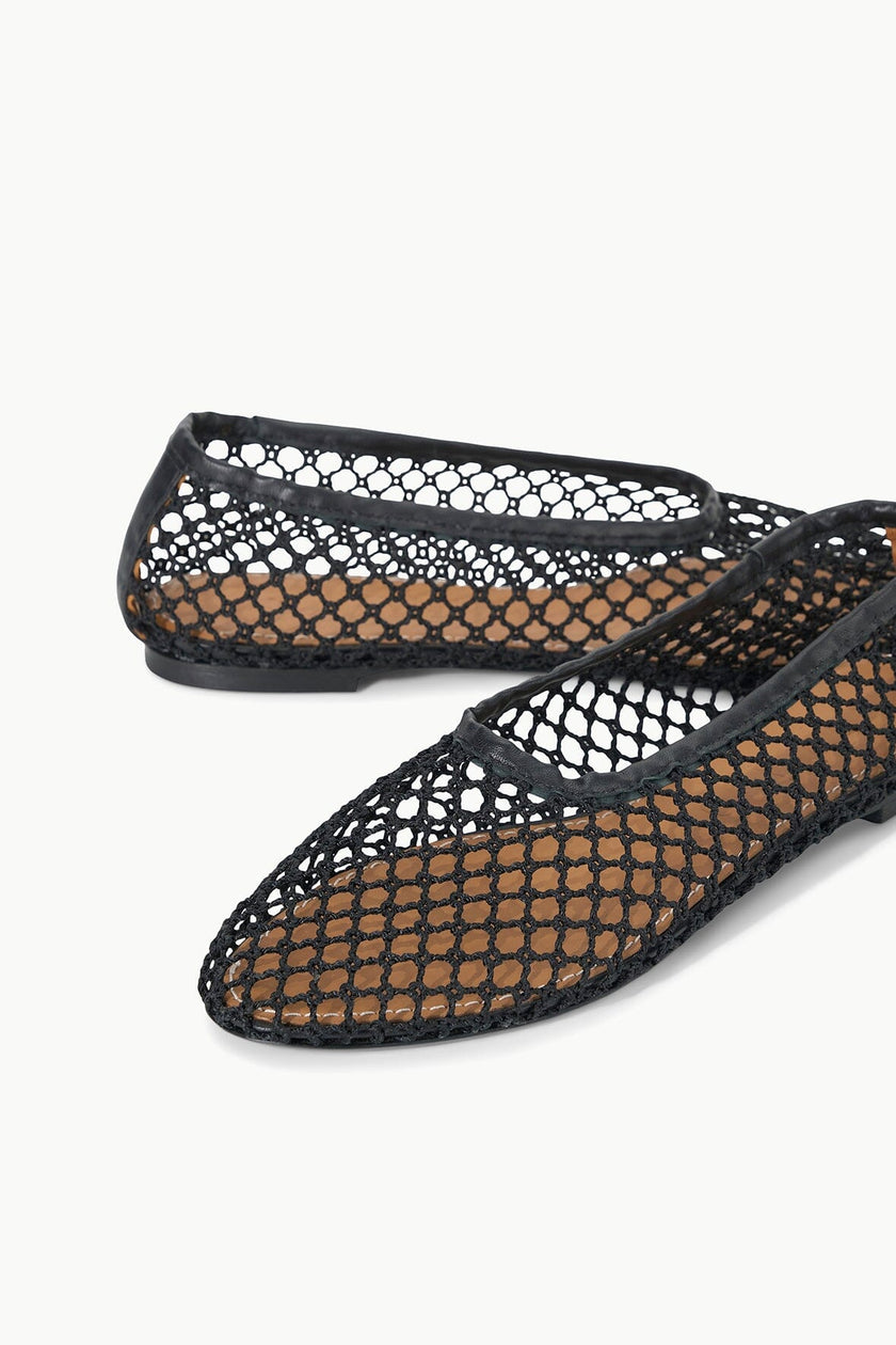 ALBA BALLET FLAT BLACK NETTING - Image 3