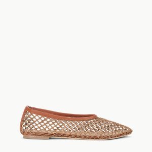 ALBA BALLET FLAT TAN NETTING