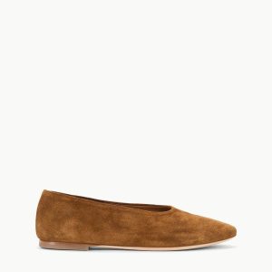 ALBA BALLET FLAT TAN SUEDE