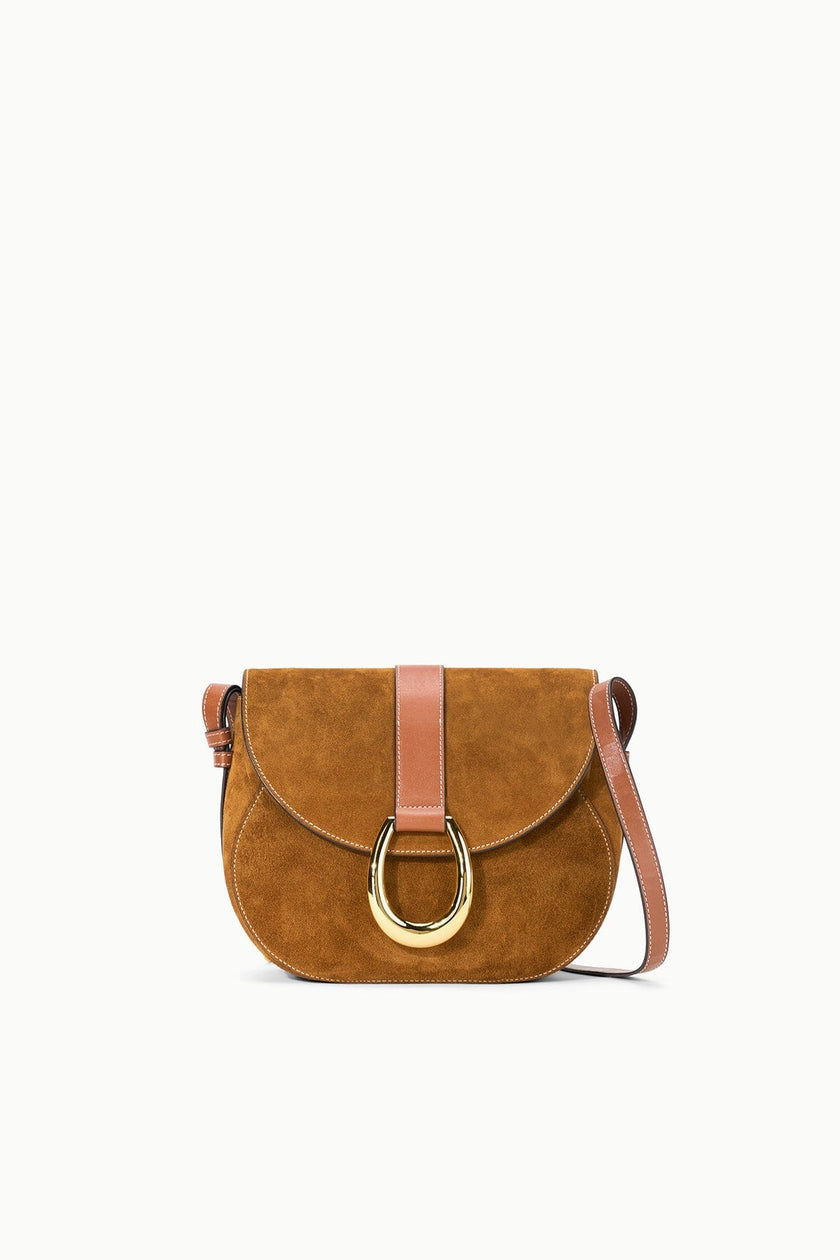 BELLA SADDLE BAG TAN SUEDE