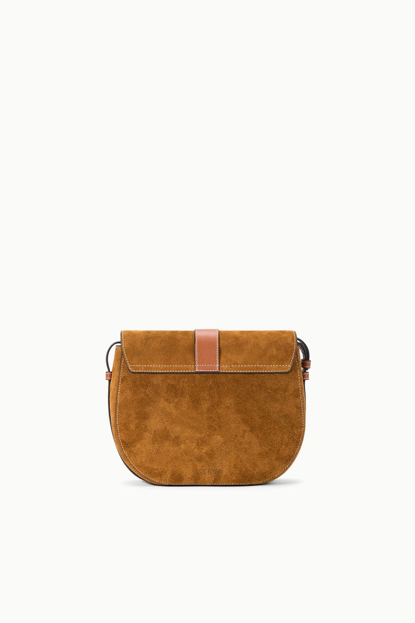 BELLA SADDLE BAG TAN SUEDE - Image 3