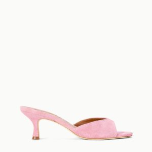 BRIGITTE SUEDE MULE  ORCHID