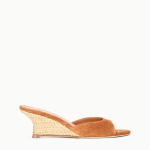 BRIGITTE WEDGE TABAC NATURAL