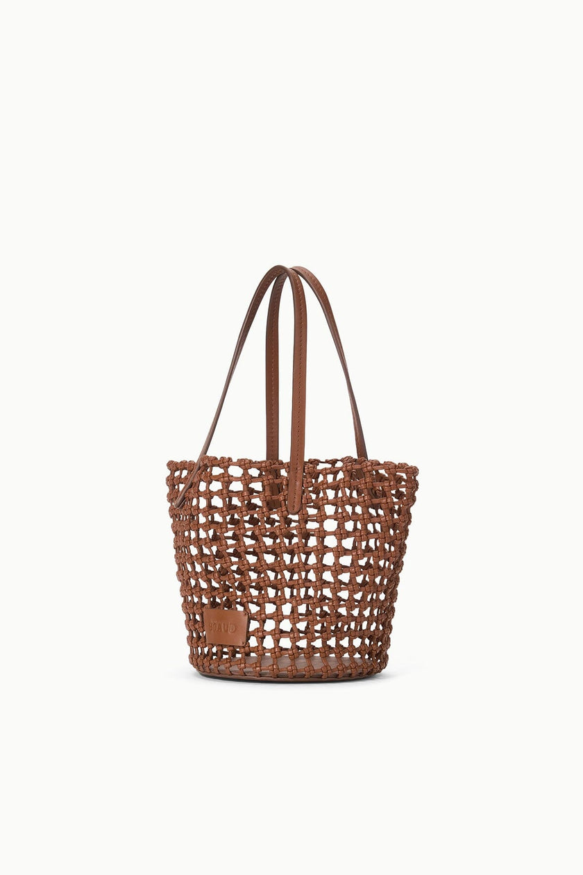 CARO BUCKET BAG TAN WOVEN - Image 3