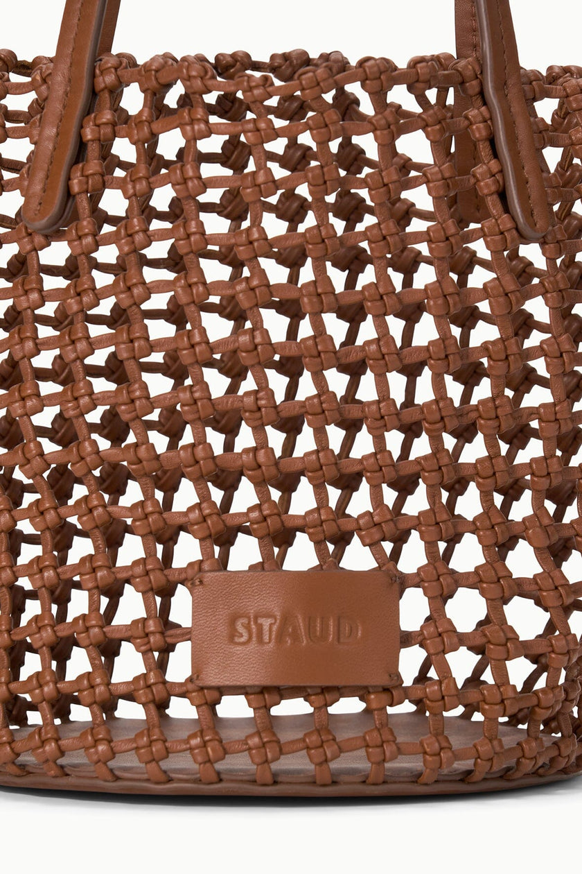 CARO BUCKET BAG TAN WOVEN - Image 5