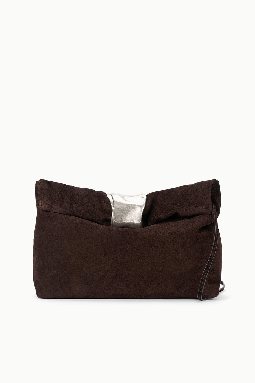 CUFF CLUTCH ESPRESSO SUEDE