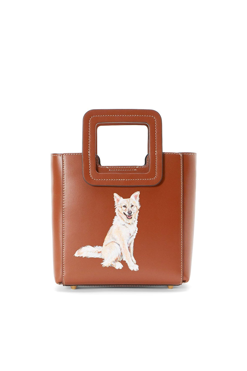 CUSTOM MINI SHIRLEY LEATHER BAG TAN - Image 4