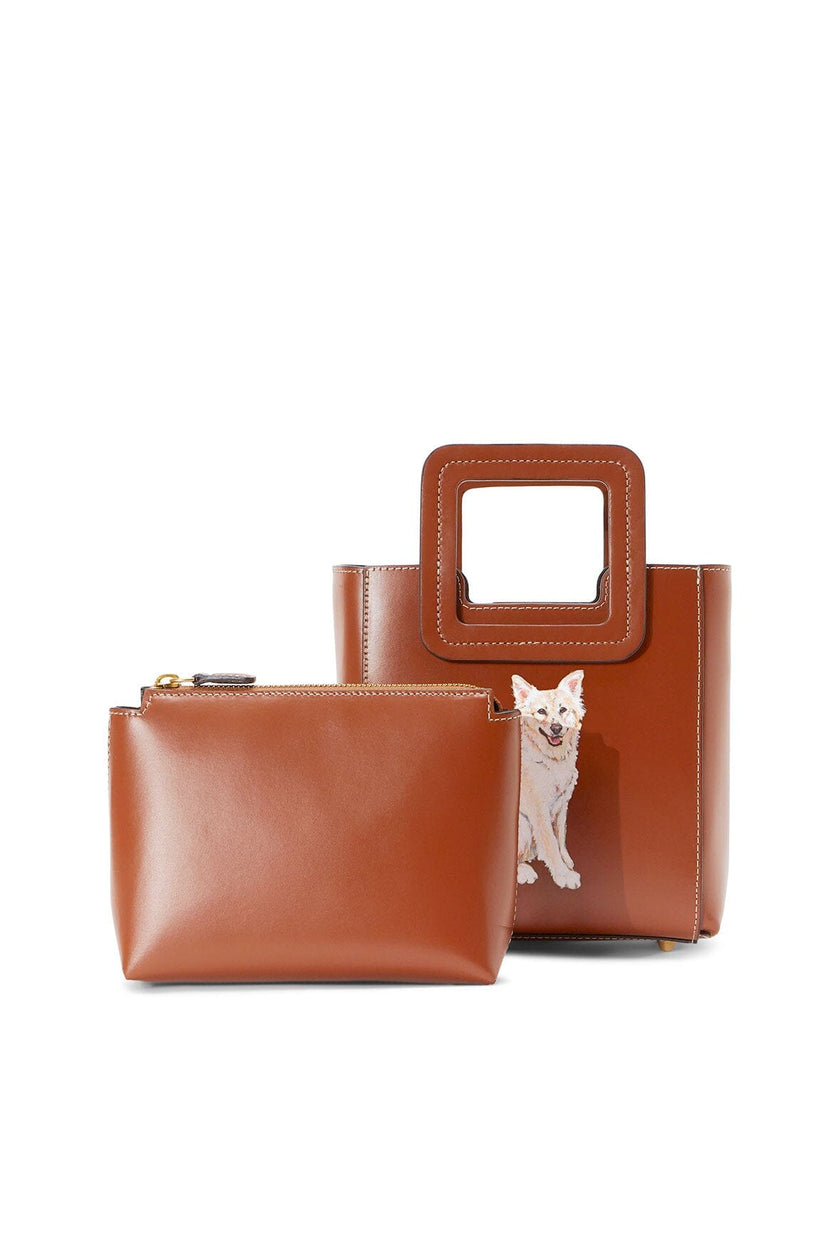 CUSTOM MINI SHIRLEY LEATHER BAG TAN - Image 3