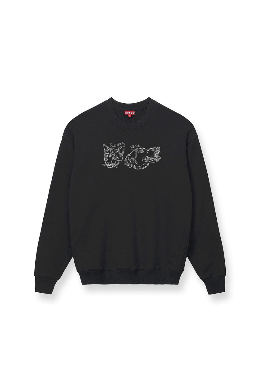 CUSTOM STAUD x C.BONZ OVERSIZED SWEATSHIRT BLACK - Image 2
