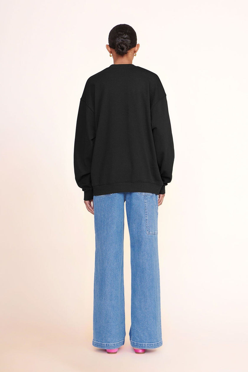 CUSTOM STAUD x C.BONZ OVERSIZED SWEATSHIRT BLACK - Image 4