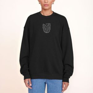 CUSTOM STAUD x C.BONZ OVERSIZED SWEATSHIRT BLACK