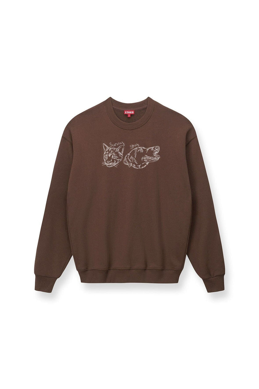 CUSTOM STAUD x C.BONZ OVERSIZED SWEATSHIRT BROWN - Image 2