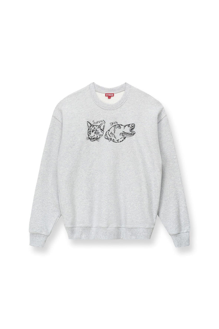 CUSTOM STAUD x C.BONZ OVERSIZED SWEATSHIRT GREY - Image 2