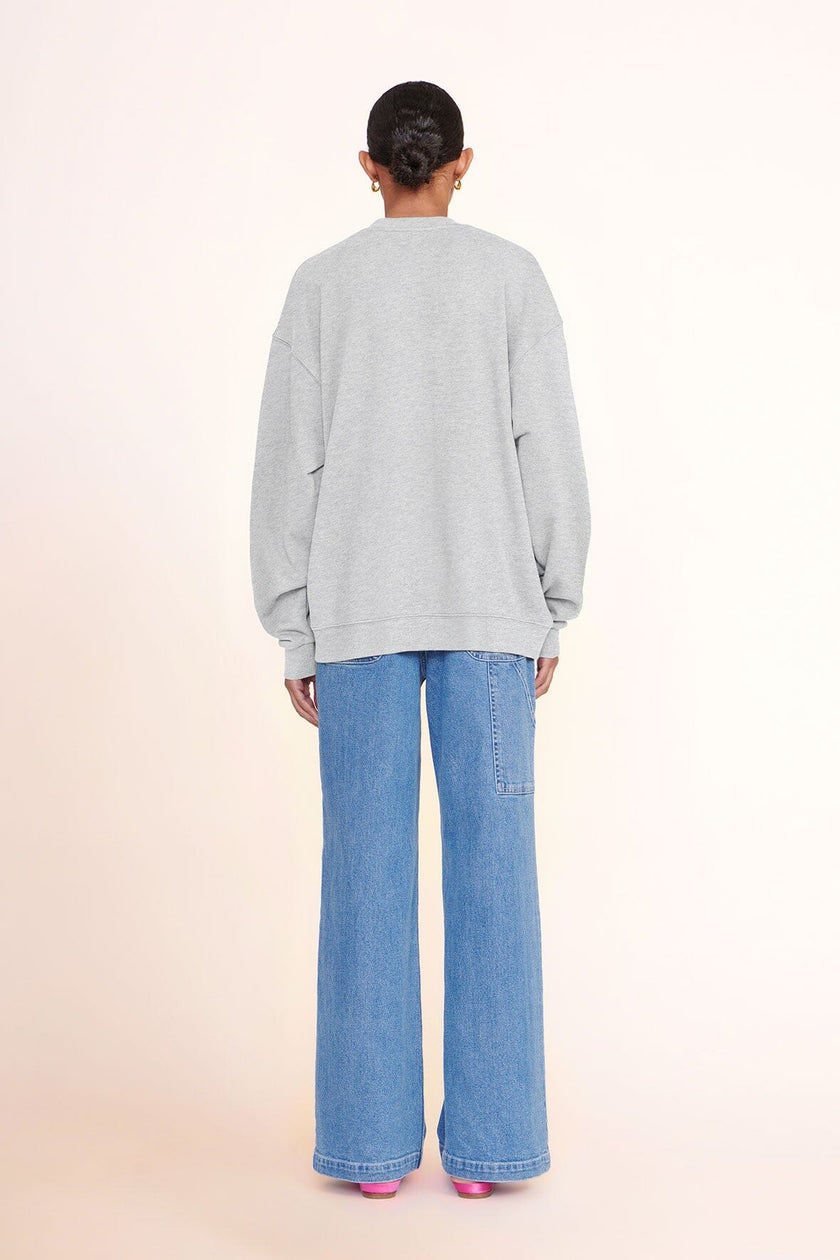 CUSTOM STAUD x C.BONZ OVERSIZED SWEATSHIRT GREY - Image 3