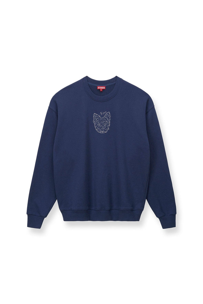 CUSTOM STAUD x C.BONZ OVERSIZED SWEATSHIRT NAVY - Image 4