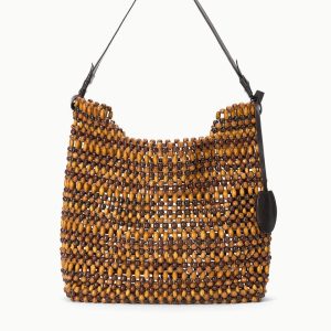 DRIFT SHOULDER BAG MULTI WOOD BEADS
