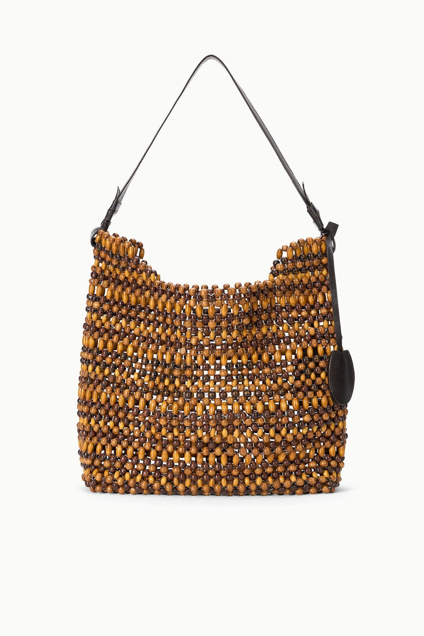 DRIFT SHOULDER BAG MULTI WOOD BEADS