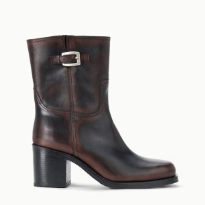 BROOKLYN ANKLE BOOT ESPRESSO DISTRESSED