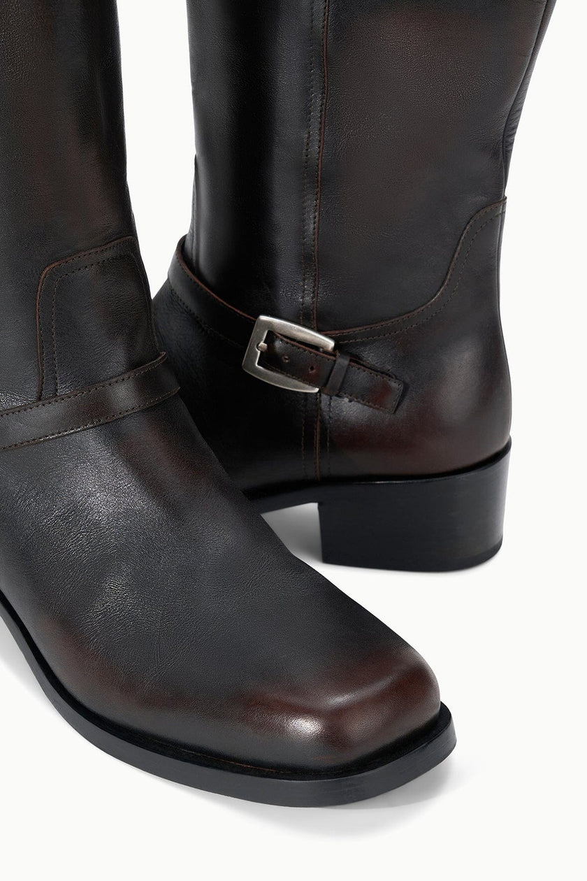 BROOKLYN FLAT BOOT ESPRESSO DISTRESSED - Image 7