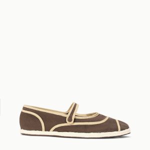 NORA ESPADRILLE FLAT ESPRESSO