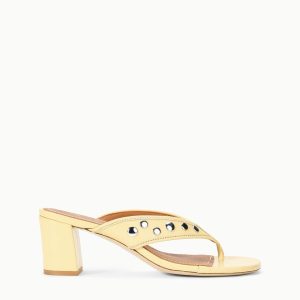 NOVA THONG HEEL BUTTER STUDS