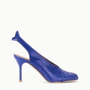 CLEO FISH HEEL COBALT