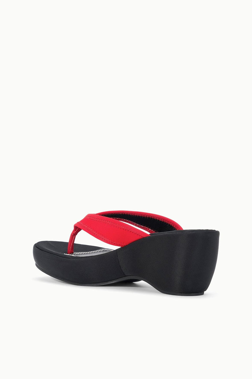 REMY THONG WEDGE BLACK RED - Image 3