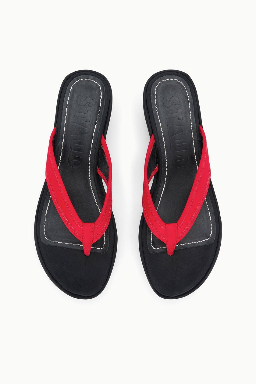 REMY THONG WEDGE BLACK RED - Image 5