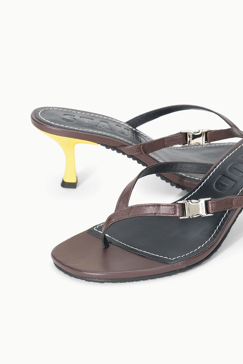 FLYNN KITTEN HEEL ESPRESSO LEMON - Image 4