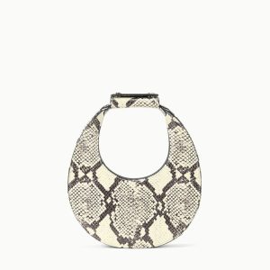 GOODNIGHT MOON BAG WHITE SNAKE