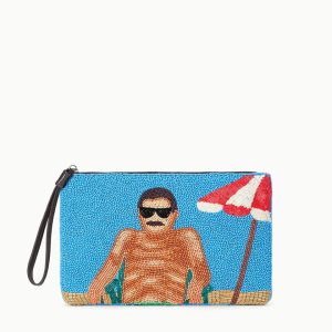 TOMMY BEADED LARGE POUCH SUNDAZE