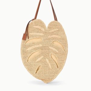 LARGE PALM RAFFIA BAG NATURAL