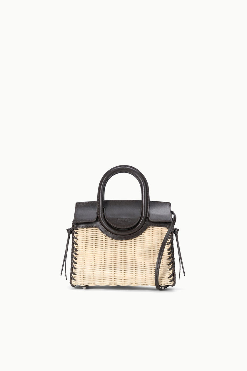 MAUDE MINI WICKER CARRYALL NATURAL ESPRESSO