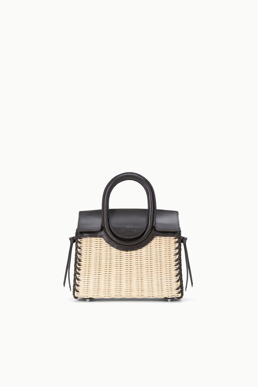 MAUDE MINI WICKER CARRYALL NATURAL ESPRESSO - Image 3