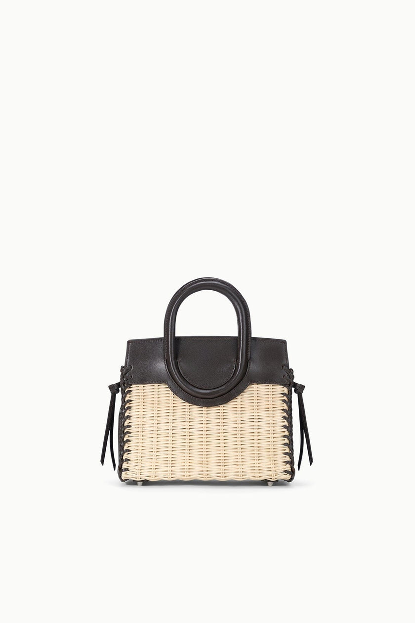 MAUDE MINI WICKER CARRYALL NATURAL ESPRESSO - Image 9
