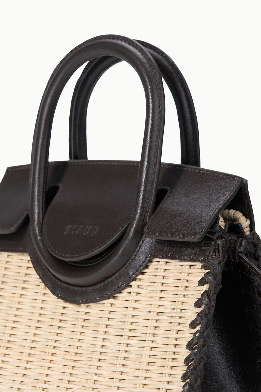 MAUDE MINI WICKER CARRYALL NATURAL ESPRESSO - Image 5