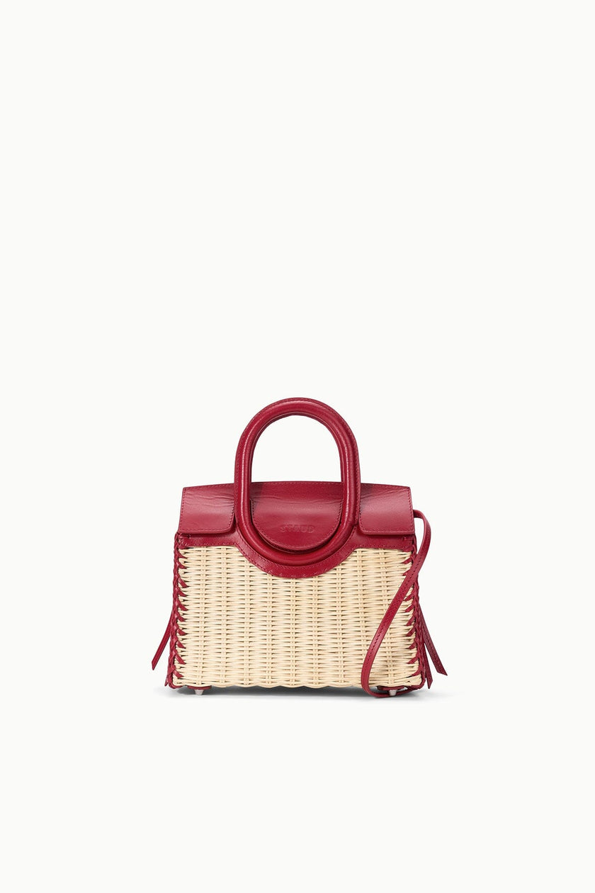 MAUDE MINI WICKER CARRYALL NATURAL ROUGE