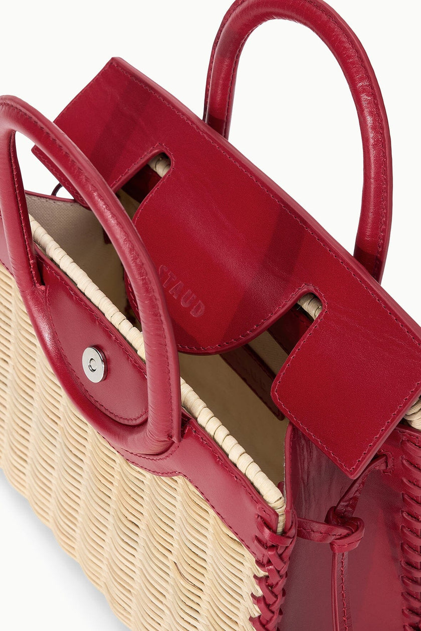 MAUDE MINI WICKER CARRYALL NATURAL ROUGE - Image 9