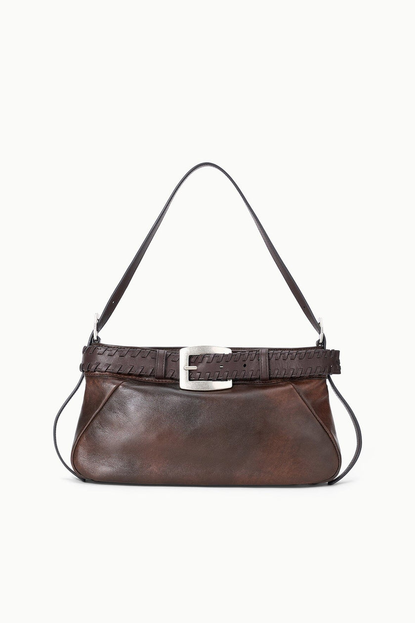 BROOKLYN SHOULDER BAG ESPRESSO DISTRESSED