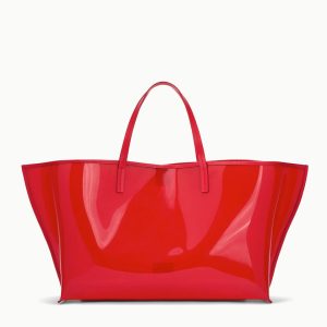 CHRISTOS LARGE TOTE RED ROSE