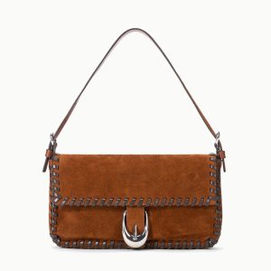 HARLOW BAG TABAC SUEDE ESPRESSO