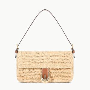 HARLOW RAFFIA BAG NATURAL TAN