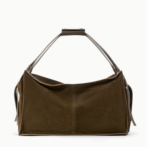 LARGE HAROLD BAG  TRUFFLE SUEDE