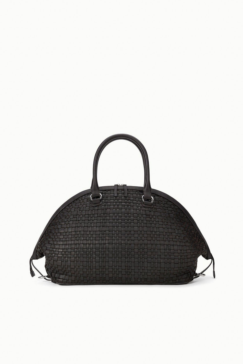 HESTER SATCHEL ESPRESSO WOVEN LEATHER