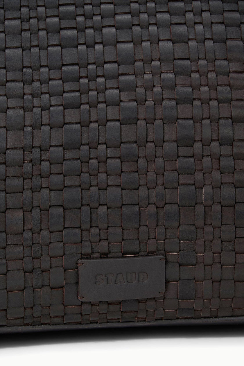 HESTER SATCHEL ESPRESSO WOVEN LEATHER - Image 5