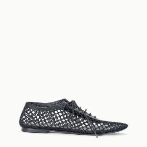 KIT LACE UP FLAT BLACK