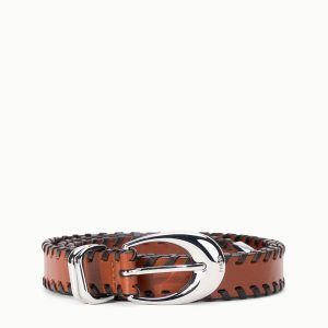 MOON METAL KEEPER BELT - 26 MM TABAC ESPRESSO