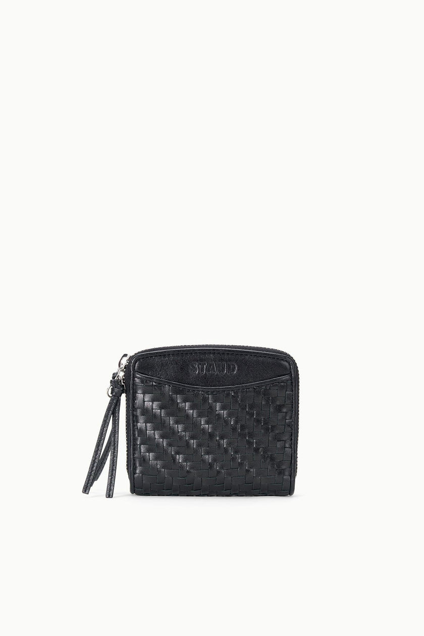MAE HAND-WOVEN WALLET BLACK WOVEN