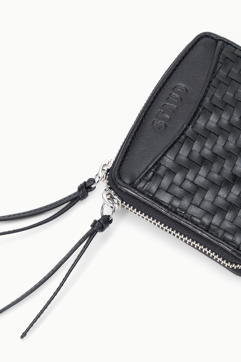 MAE HAND-WOVEN WALLET BLACK WOVEN - Image 3