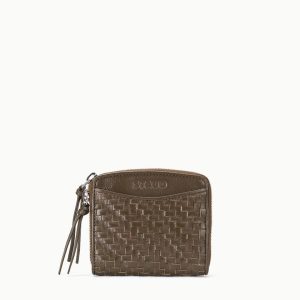 MAE HAND-WOVEN WALLET TRUFFLE